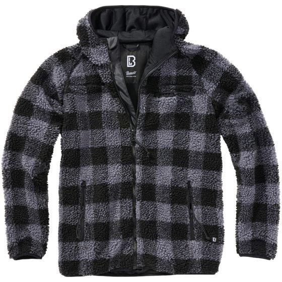 Kurtka Polarowa Brandit Teddyfleece Worker Czarno-Szara