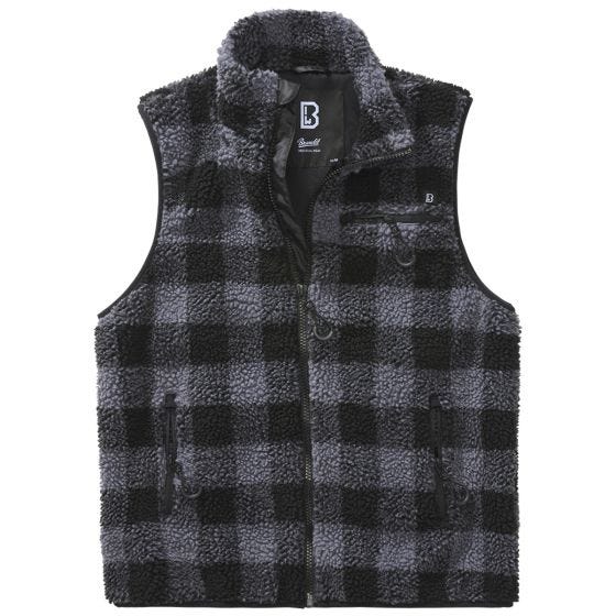 Kamizelka Brandit Teddyfleece Worker Czarno-Szara