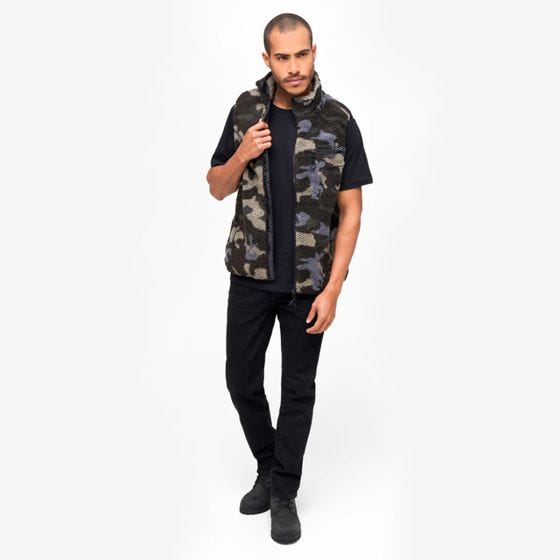Kamizelka Brandit Teddyfleece Worker Dark Camo