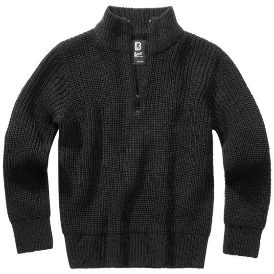 Sweter Dziecięcy Brandit Marine Troyer Czarny