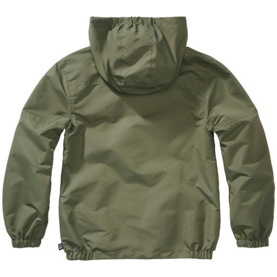 Kurtka Dziecięca Brandit Summer Windbreaker Front Zip Oliwkowa