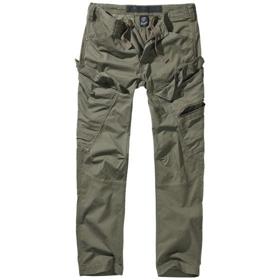 Spodnie Brandit Adven Slim Fit Oliwkowe