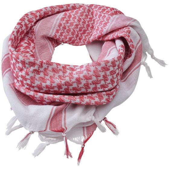 Chusta Brandit Shemag Red / Biała