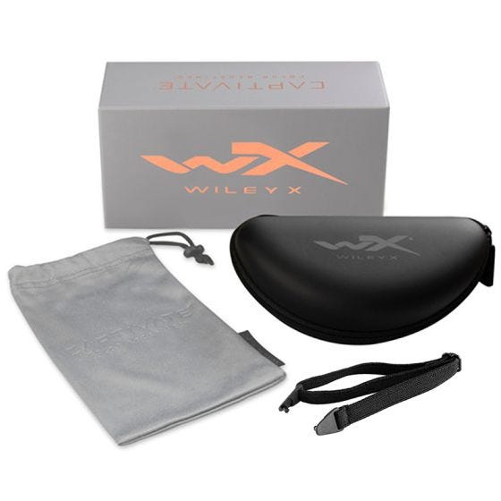 Okulary Taktyczne Wiley X WX Compass - Captivate Polarized Bronze Mirror - Czarne