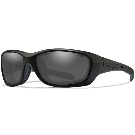 Okulary Taktyczne Wiley X WX Gravity - Captivate Polarized Smoke Grey - Czarne