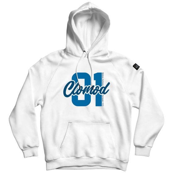 Bluza z kapturem CLOMOD "One" Biała
