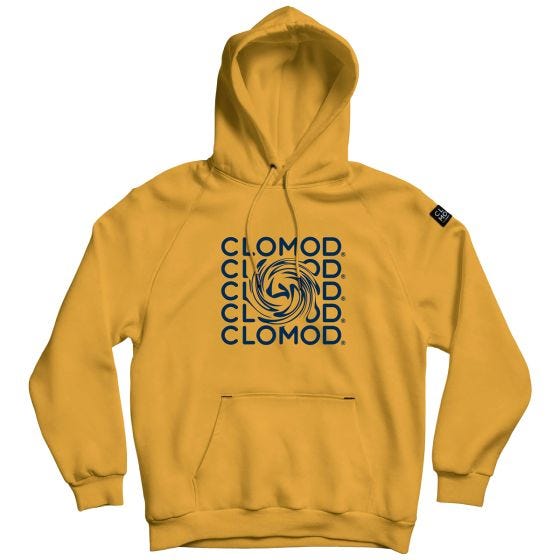 Bluza z kapturem CLOMOD "Twirl" Spicy Mustard Yellow