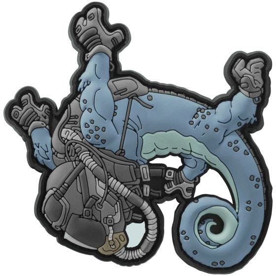 Naszywka Patchlab Halo Chameleon Niebiesko-Czarna