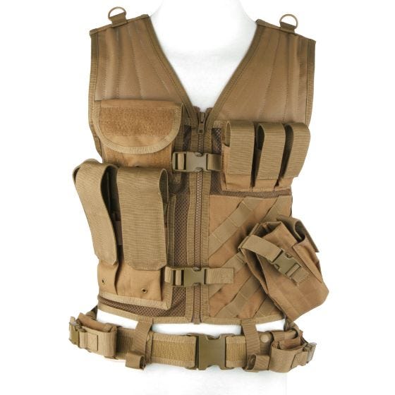Kamizelka Taktyczna Condor Crossdraw Coyote Brown