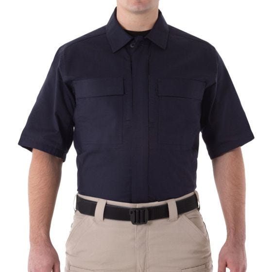 Koszula First Tactical Men's V2 Krótki Rękaw BDU Midnight Navy