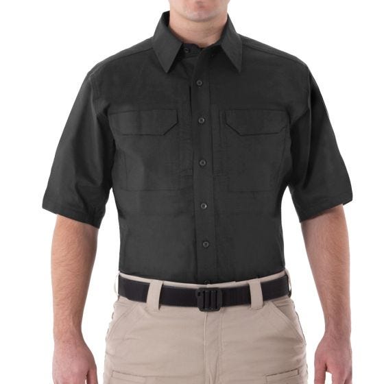 Koszula First Tactical Men's V2 Krótki Rękaw Tactical Czarna