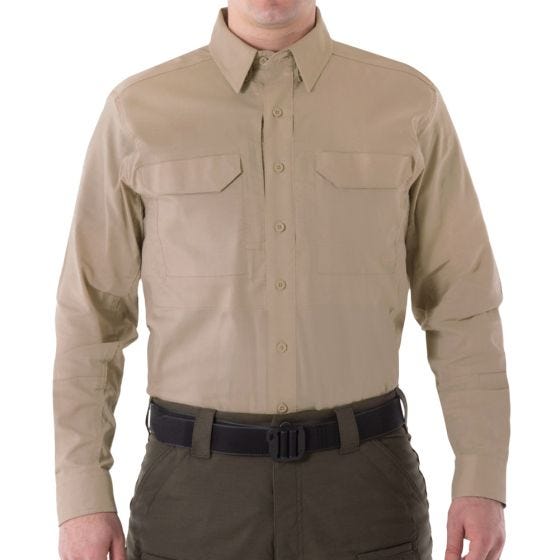 Koszula First Tactical Men's V2 Długi Rękaw Tactical Khaki