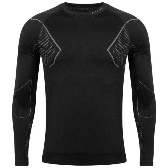 Bluza Termoaktywna Męska Alpinus Active Base Layer Black-Grey
