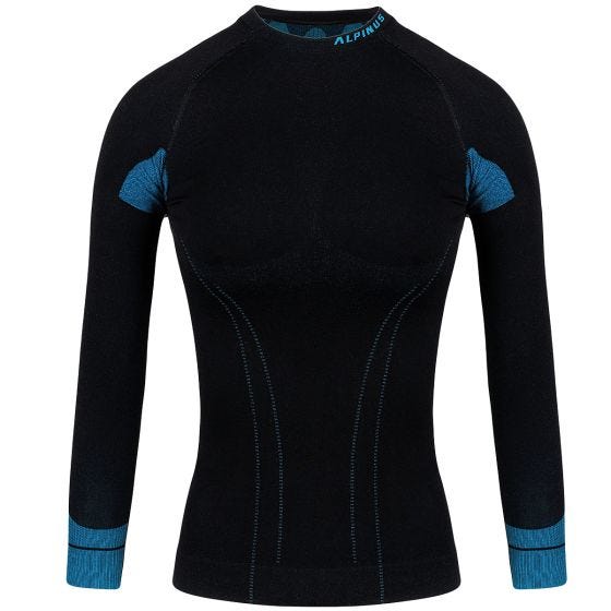 Bluza Termoaktywna Damska Alpinus Active Base Layer Black-Blue