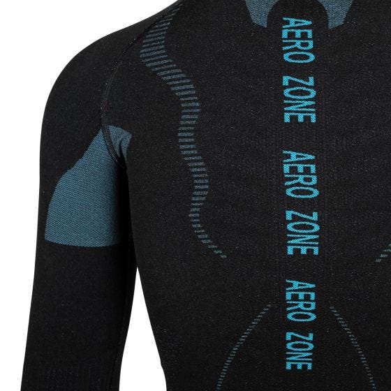 Bluza Termoaktywna Damska Alpinus Active Base Layer Black-Blue