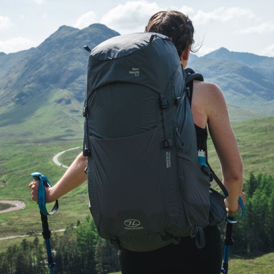 Plecak Damski Highlander Ben Nevis 52 L Szary