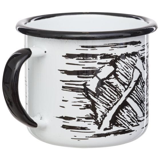 Kubek emaliowany Helikon Axe 350ml Biały