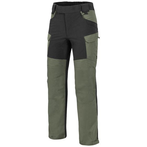 Spodnie Helikon Hybrid Outback DuraCanvas Taiga Green / Czarne