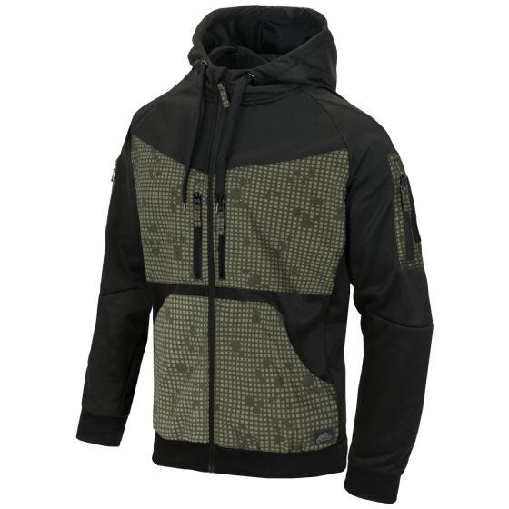 Bluza Helikon Rouge Hoodie Full Zip Czarny / Desert Night Camo