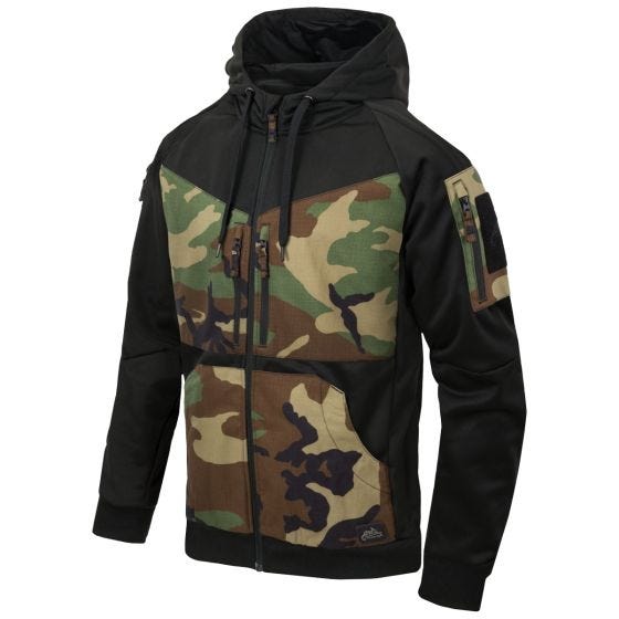 Bluza Helikon Rouge Hoodie Full Zip Czarny / US Woodland