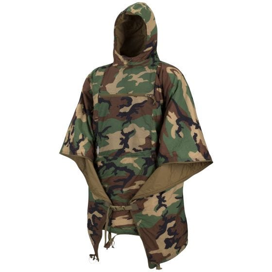 Poncho Przeciwdeszczowe Helikon Swagman Roll Climashield Apex 67g US Woodland