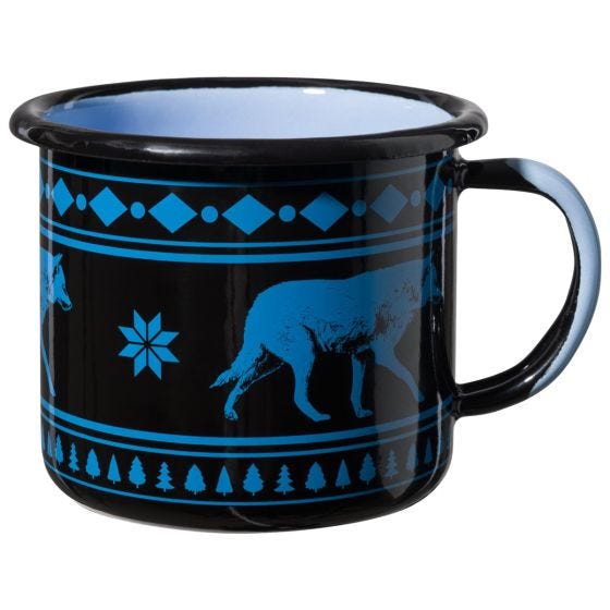 Kubek emaliowany Helikon Wolf 350ml Czarny