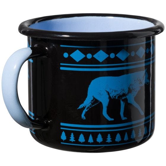 Kubek emaliowany Helikon Wolf 350ml Czarny