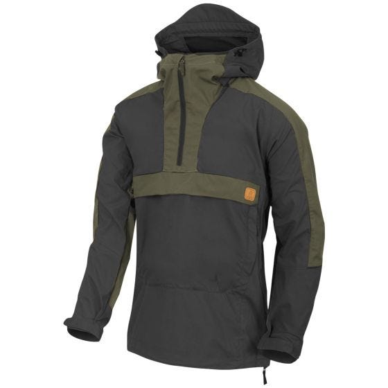 Kurtka Helikon Woodsman Anorak Czarna / Taiga Green