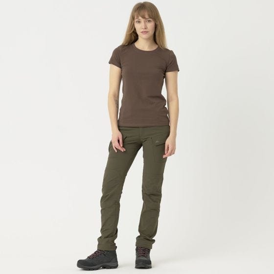 Koszulka T-Shirt Damska Helikon Organic Slim Earth Brown