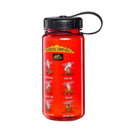 Butelka Helikon Tritan 550 ml Campfires Czerwona/Czarna