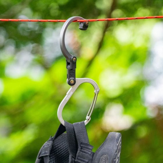 Karabińczyk Heroclip Medium Gear Clip Forest Green