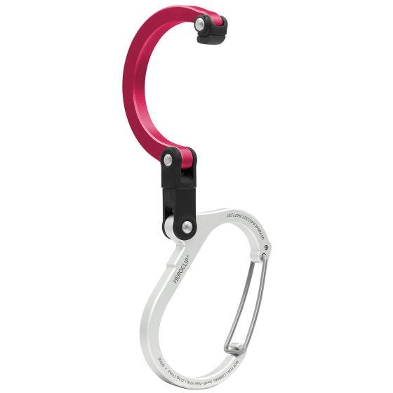 Karabińczyk Heroclip Small Gear Clip Hot Rod Red