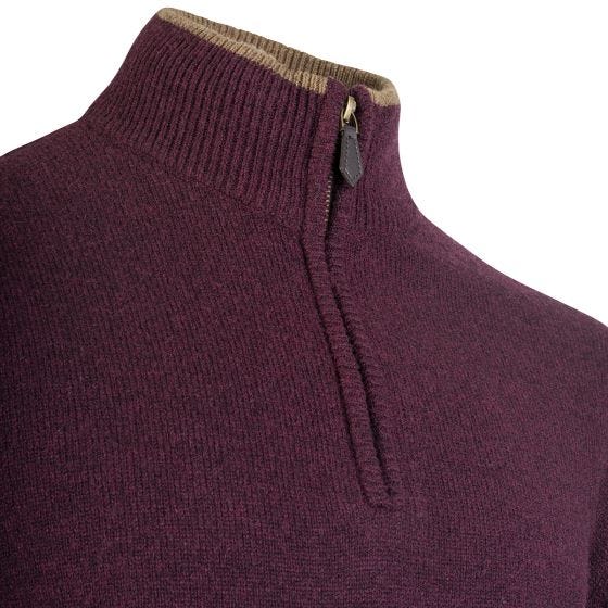 Bluza z Zamkiem Błyskawicznym Jack Pyke Ashcombe Śliwkowa