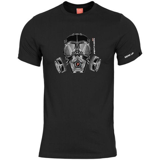 Koszulka T-shirt Pentagon Ageron Gas Mask Czarna
