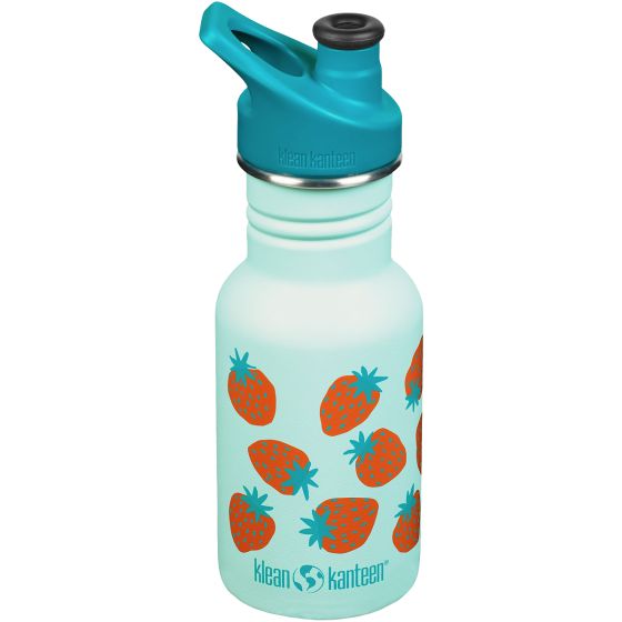 Butelka dla Dzieci Kid Kanteen 355ml Sport Cap - Blue Tint Strawberries