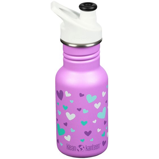 Butelka dla Dzieci Kid Kanteen 355ml Sport Cap - Orchid Hearts