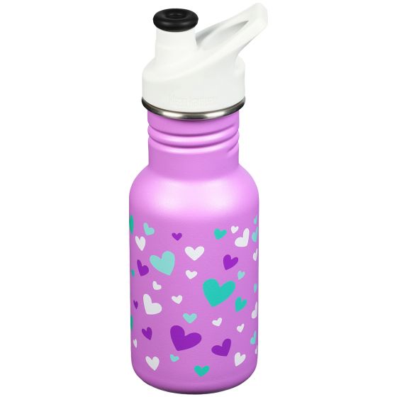 Butelka dla Dzieci Kid Kanteen 355ml Sport Cap - Orchid Hearts