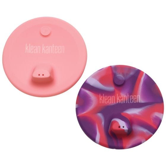 Nasadki Klean Kanteen Kid's Cup Sippy Lid 2-Pack Różowy Tie Dye