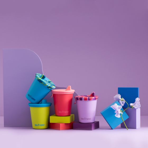 Nasadki Klean Kanteen Kid's Cup Sippy Lid 2-Pack Różowy Tie Dye