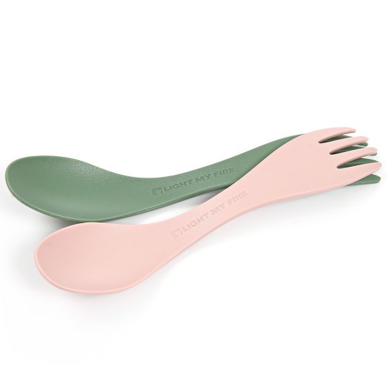 Spork Light My Fire Little Bio 2 szt. Sandy Green/Dusty Pink