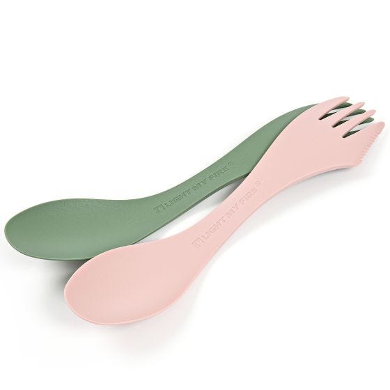 Spork Light My Fire Medium Bio 2 szt. Sandy Green/Dusty Pink