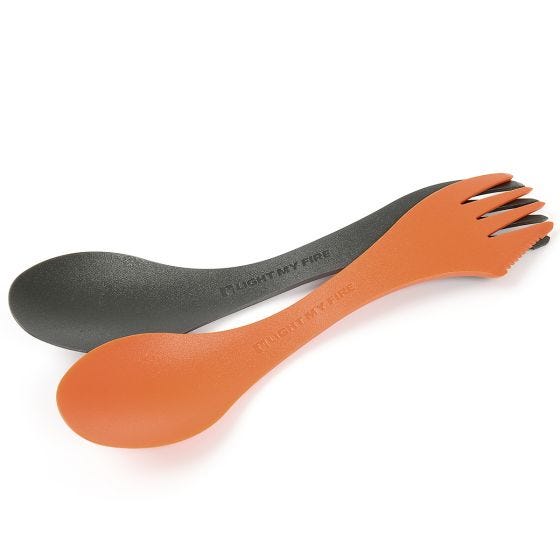 Spork Light My Fire Original Bio 2 szt. Rusty Orange/Salty Black