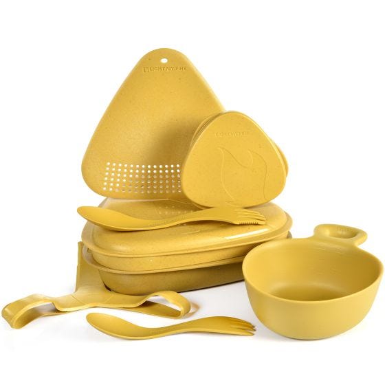 Zestaw Kempingowy Light My Fire Outdoor MealKit 8pcs Musty Yellow