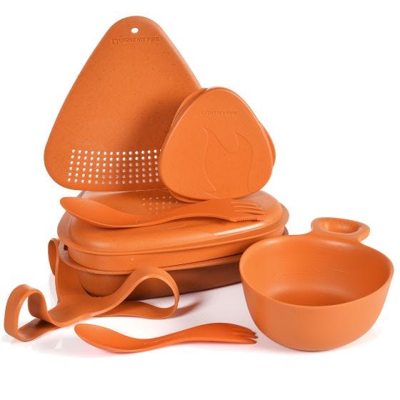 Zestaw Kempingowy Light My Fire Outdoor MealKit 8pcs Rusty Orange