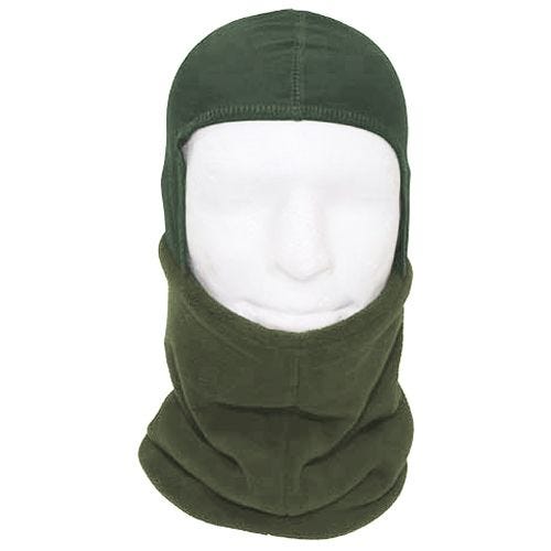 Szal Komin Polarowy MFH z Kapturem OD Green