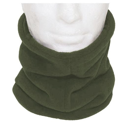 Szal Komin Polarowy MFH z Kapturem OD Green