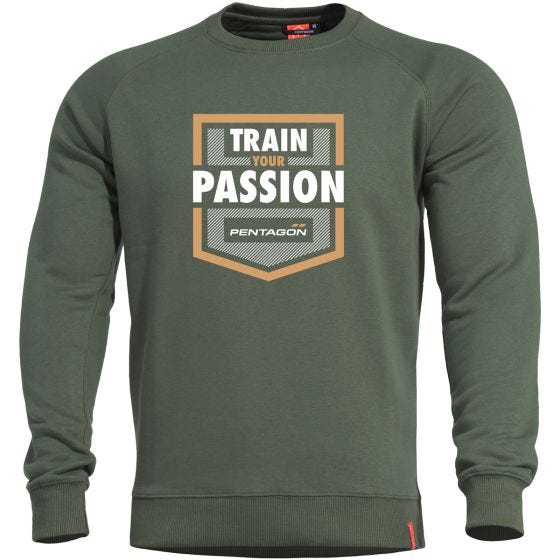 Bluza Pentagon Hawk Sweater Train your Passion Camo Green