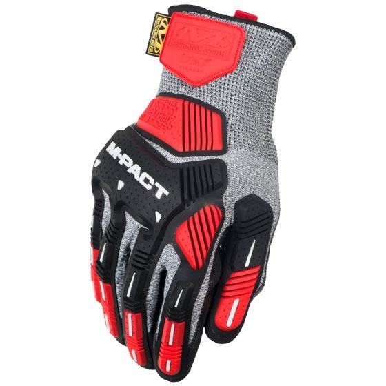 Rękawice Taktyczne Mechanix Wear M-Pact Knit CR5A5 Szaro-Czarne