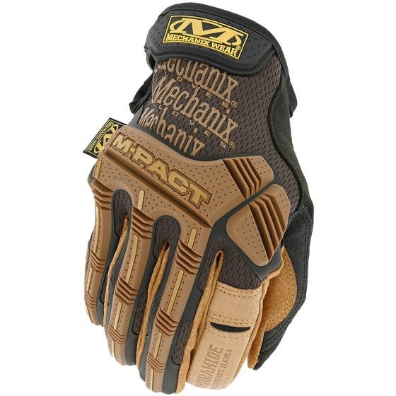 Rękawice Taktyczne Mechanix Wear M-Pact Leather Brązowe