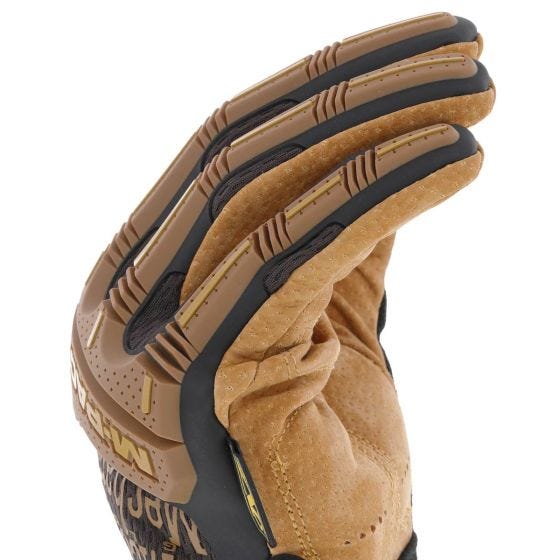 Rękawice Taktyczne Mechanix Wear M-Pact Leather Brązowe